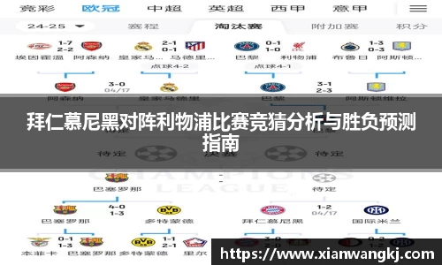 拜仁慕尼黑对阵利物浦比赛竞猜分析与胜负预测指南